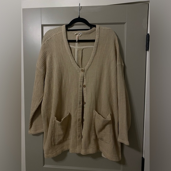FP Waffle Knit Cardigan - Picture 3 of 7